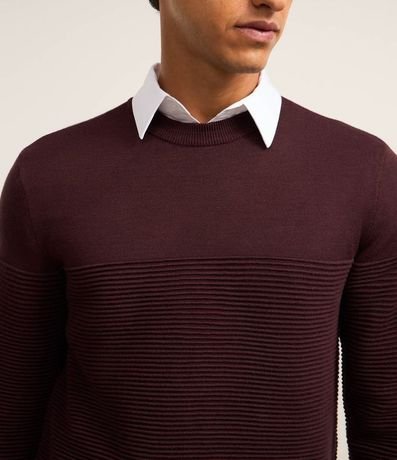 Suéter en Punto con Canalé Texturizado 3