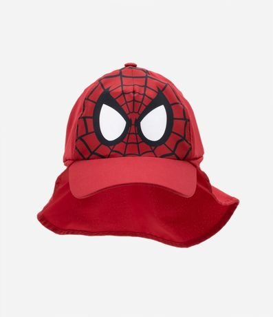 Gorra Infantil con Protección en el Cuello y Estampa Spider-Man - Talle U 2
