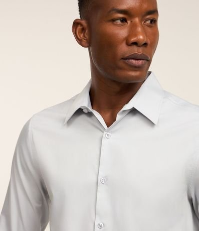 Camisa Slim en Tejido de Bambu Básica 8