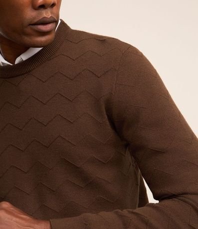 Suéter de Punto con Textura Zigzag 3