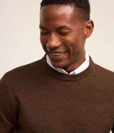 Suéter de Punto con Textura Zigzag 5