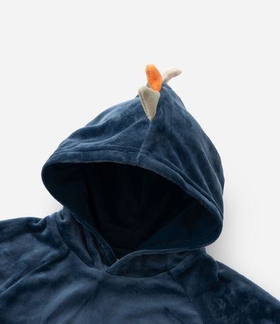 Conjunto Infantil en Plush con Capucha y Cresta de Dino - Talle 1 a 4 años 9