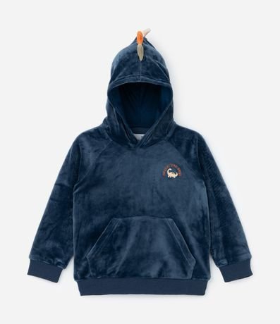 Conjunto Infantil en Plush con Capucha y Cresta de Dino - Talle 1 a 4 años 2