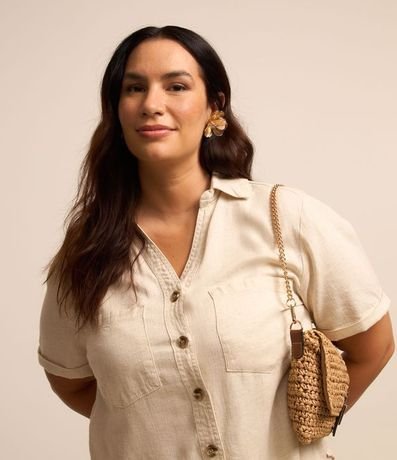 Camisa Liviana en Sarga Curve & Plus Size