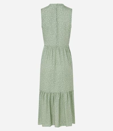 Vestido Evasê Midi en Viscosa con Estampa de Lunares 6