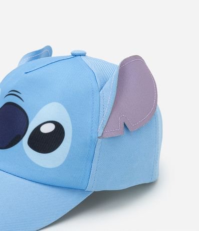 Gorra Asa Curva Infantil con Estampa de Stitch y Orejitas - Talle U 2