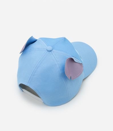 Gorra Asa Curva Infantil con Estampa de Stitch y Orejitas - Talle U 3