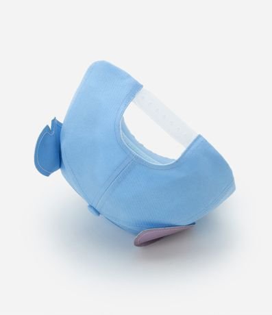 Gorra Asa Curva Infantil con Estampa de Stitch y Orejitas - Talle U 4