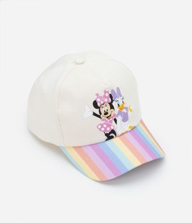 Gorra Visera Curva Infantil con Estampado Minnie y Margarita - Talle U