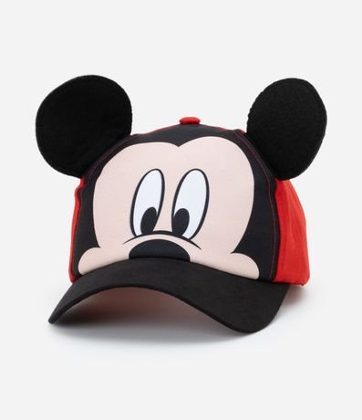 Gorra Infantil en Sarga con Estampado Mickey y Orejas 3D - Talle U 4