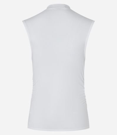 Blusa sin Manga en Jersey con Drapeados Laterales 6