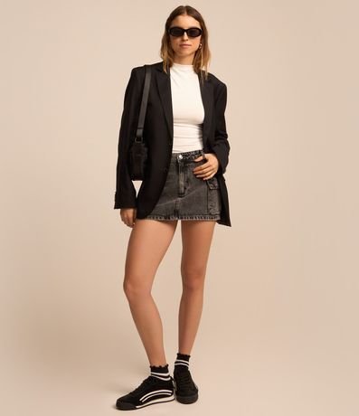 Blusa sin Manga en Jersey con Drapeados Laterales 2