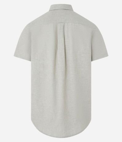 Camisa Manga Corta en Lino con Bolsillo 2