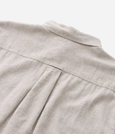 Camisa Manga Corta en Lino con Bolsillo 3