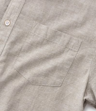 Camisa Manga Corta en Lino con Bolsillo 4