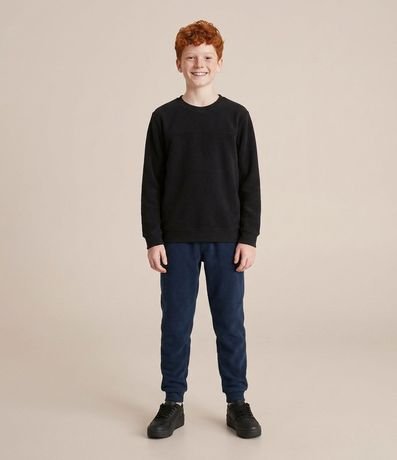 Pantalón Infantil Básico en Fleece - Talle 5 a 14 años