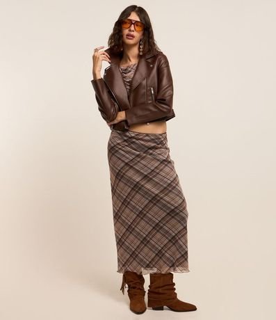 Campera Biker en PU con Cremallera en los Bolsillos 2