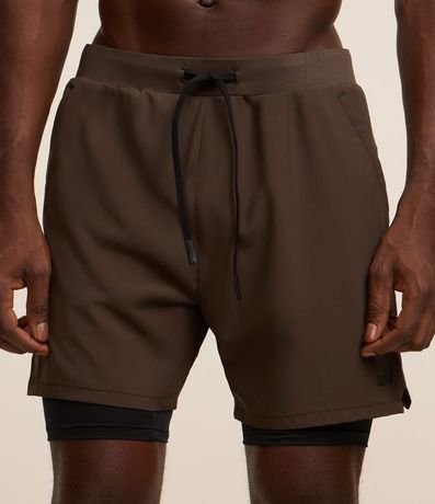 Bermuda Deportiva con Short de Compresión 2