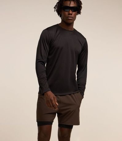 Bermuda Deportiva con Short de Compresión 3