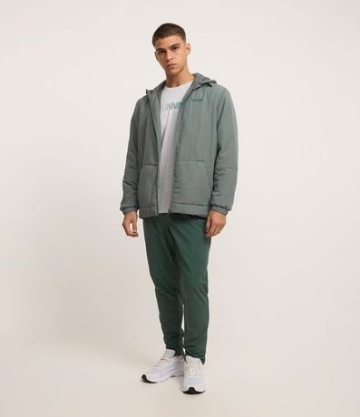 Pantalón Deportivo con Cintura Elástica con Detalle de Recortes y Rayas