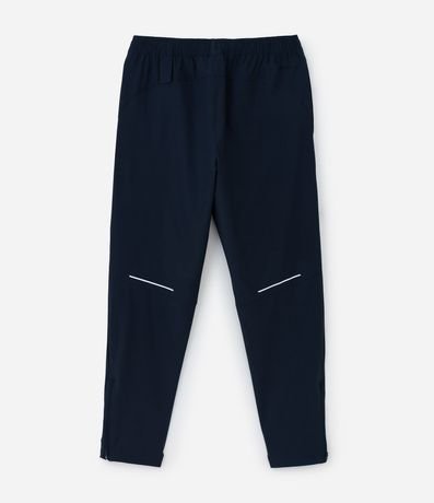 Pantalón Deportivo con Cintura Elástica con Detalle de Recortes y Rayas 7