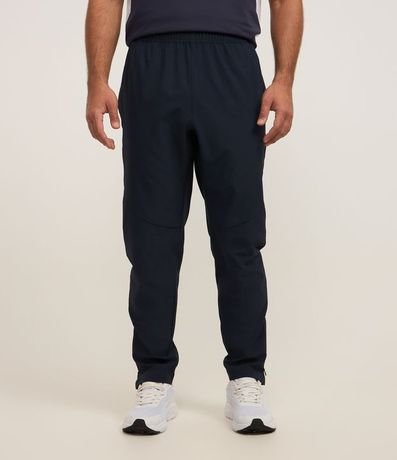 Pantalón Deportivo con Cintura Elástica con Detalle de Recortes y Rayas 2