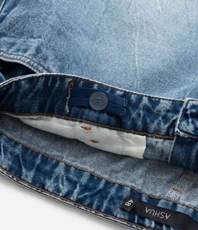 Pollera Corta en Jeans con Bajo a Hilo Curve & Plus Size 7