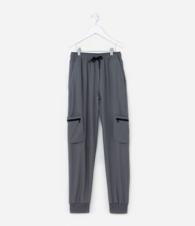 Pantalón Infantil con Recortes y Bolsillos Cargo - Talle 5 a 14 años