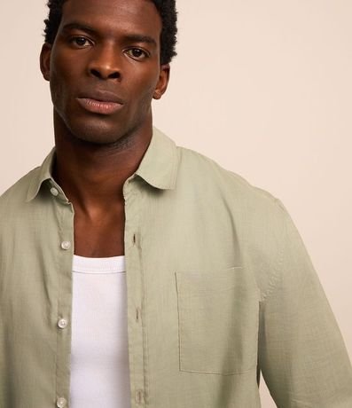 Camisa Regular en Voil con Textura Flamê 4