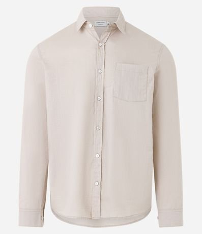Camisa Regular en Voil con Textura Flamê 4