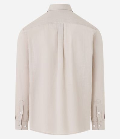 Camisa Regular en Voil con Textura Flamê 5