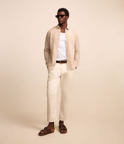 Camisa Regular en Voil con Textura Flamê 2