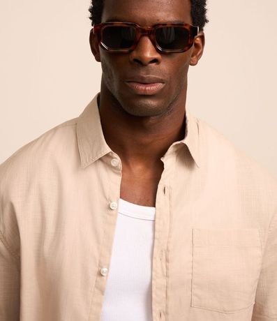 Camisa Regular en Voil con Textura Flamê 3