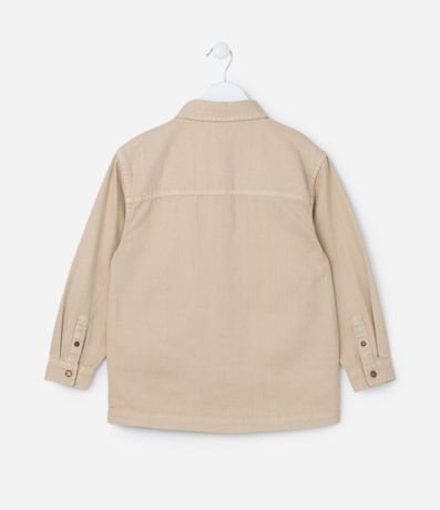 Camisa Overshirt Infantil en Sarga con Bolsillos - Talle 5 a 14 años 2
