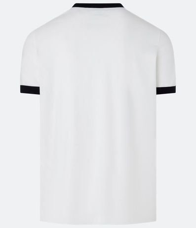 Remera Regular en Algodón con Rayas en los Hombros 7