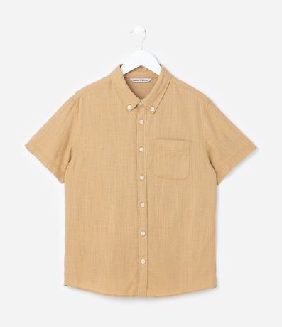 Camisa Infantil Mezclada con Pequeño Bolsillo - Talle 5 a 14 años