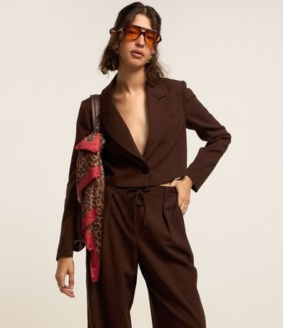 Pantalón Wide Leg en Sastrería y Lazo en la Cintura 2