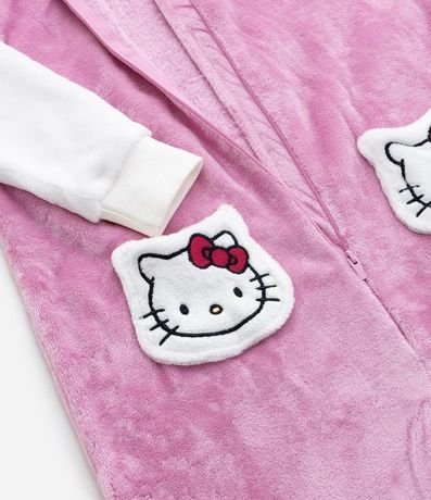 Pijama Jumper Infantil con Bordado Hello Kitty - Talle 4 a 14 años 5