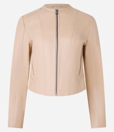 Campera Básica en Pu con Cierre Track 5