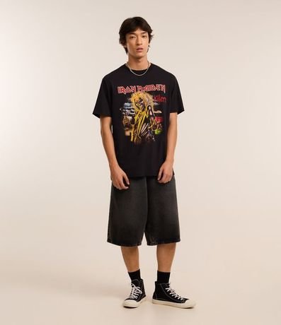 Remera Comfort en Algodón con Estampa Iron Maiden 2