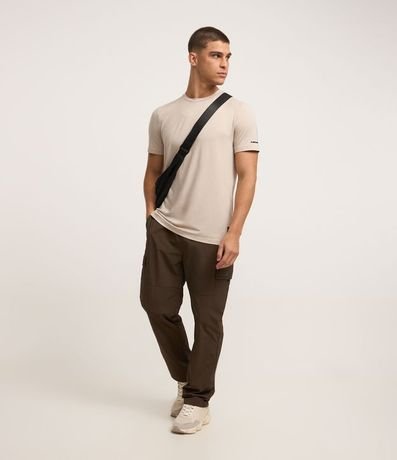 Pantalón Deportiva en Poliamida con Bolsillo Cargo