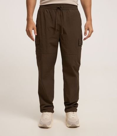 Pantalón Deportiva en Poliamida con Bolsillo Cargo 2