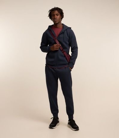 Saco Básico Deportivo en Algodón con Capucha y Cierre Delantero 2