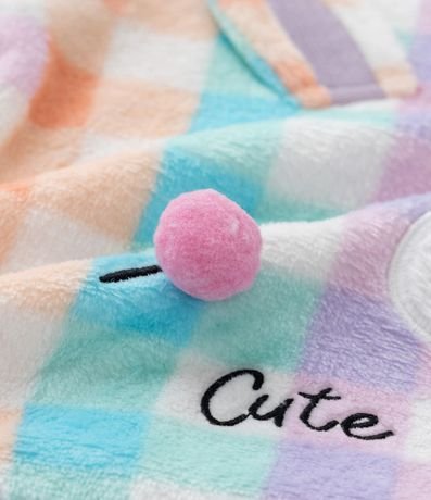 Pijama Infantil en Fleece con Bordado de Carita - Talle 2 a 4 años 9