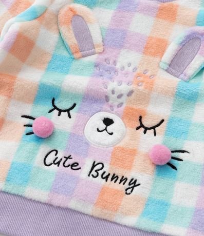 Pijama Infantil en Fleece con Bordado de Carita - Talle 2 a 4 años 10