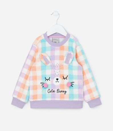 Pijama Infantil en Fleece con Bordado de Carita - Talle 2 a 4 años 2