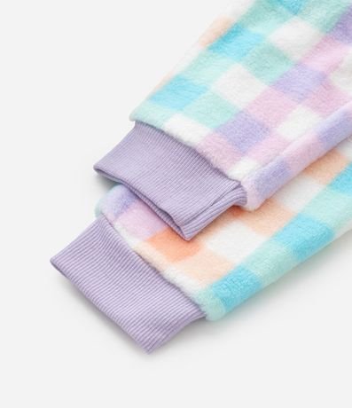 Pijama Infantil en Fleece con Bordado de Carita - Talle 2 a 4 años 6
