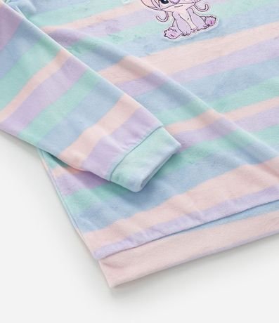 Pijama Largo Infantil en Plush con Bordado Angel - Talle 5 a 14 años 9