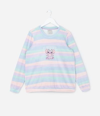 Pijama Largo Infantil en Plush con Bordado Angel - Talle 5 a 14 años 2