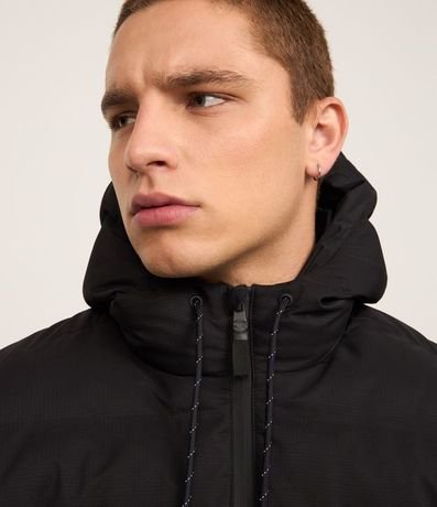 Campera Puffer Deportiva sin Costura con Capucha 5